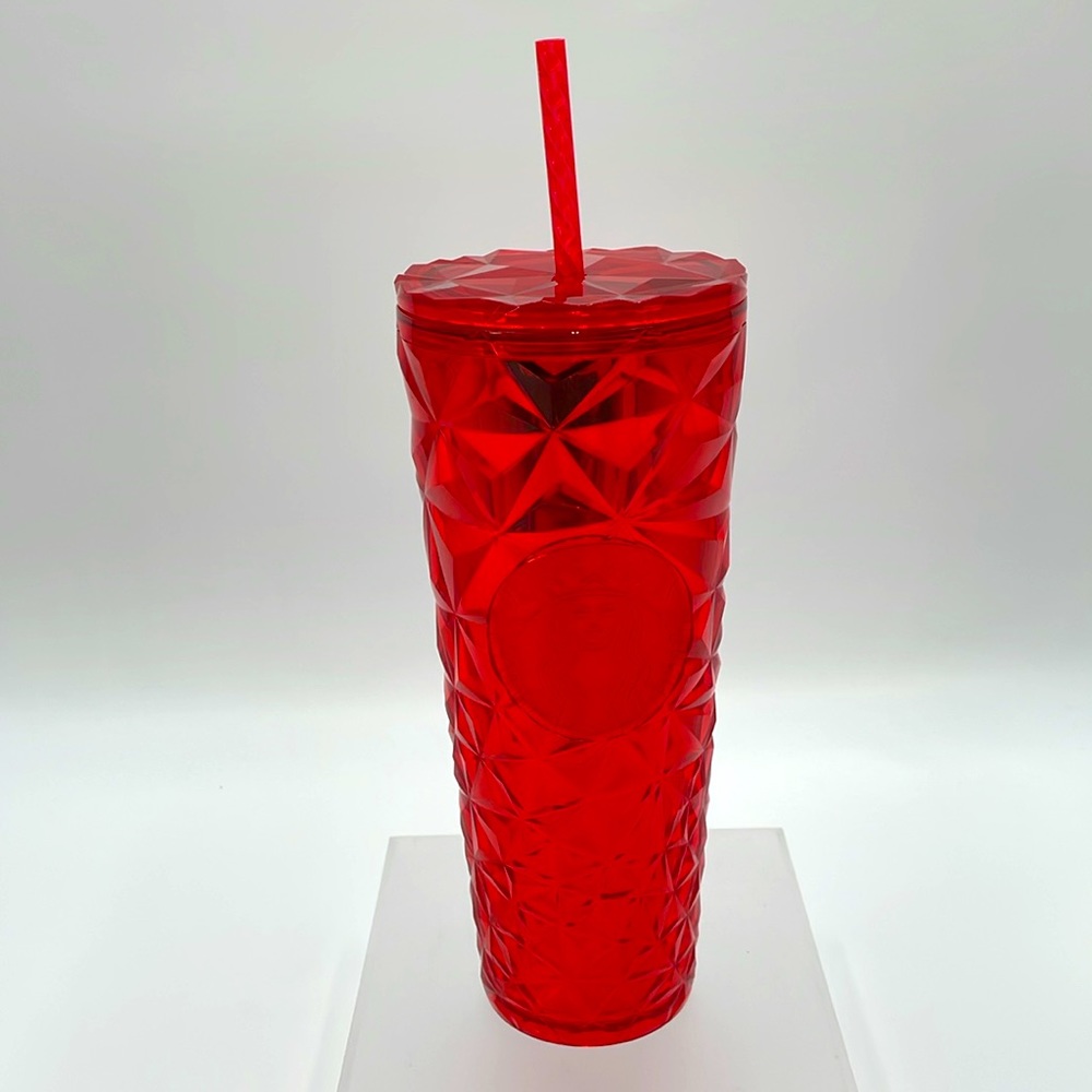 Starbucks Red Diamond Prisms 24 oz. Venti Tumbler Geometric‎ Holiday - New